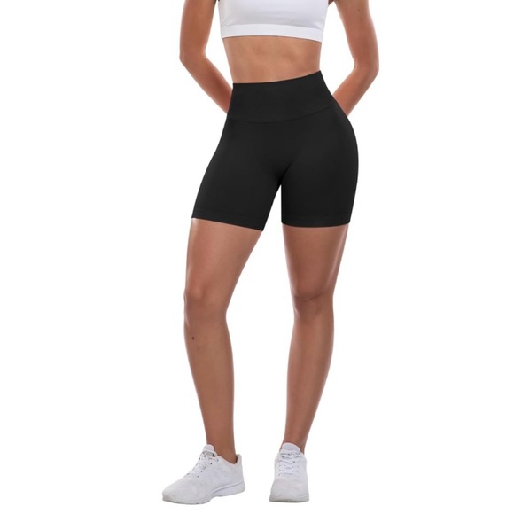 Workout Gym Shorts Women, High Waisted Seamless Butt Lifting - Picture 1 of 4